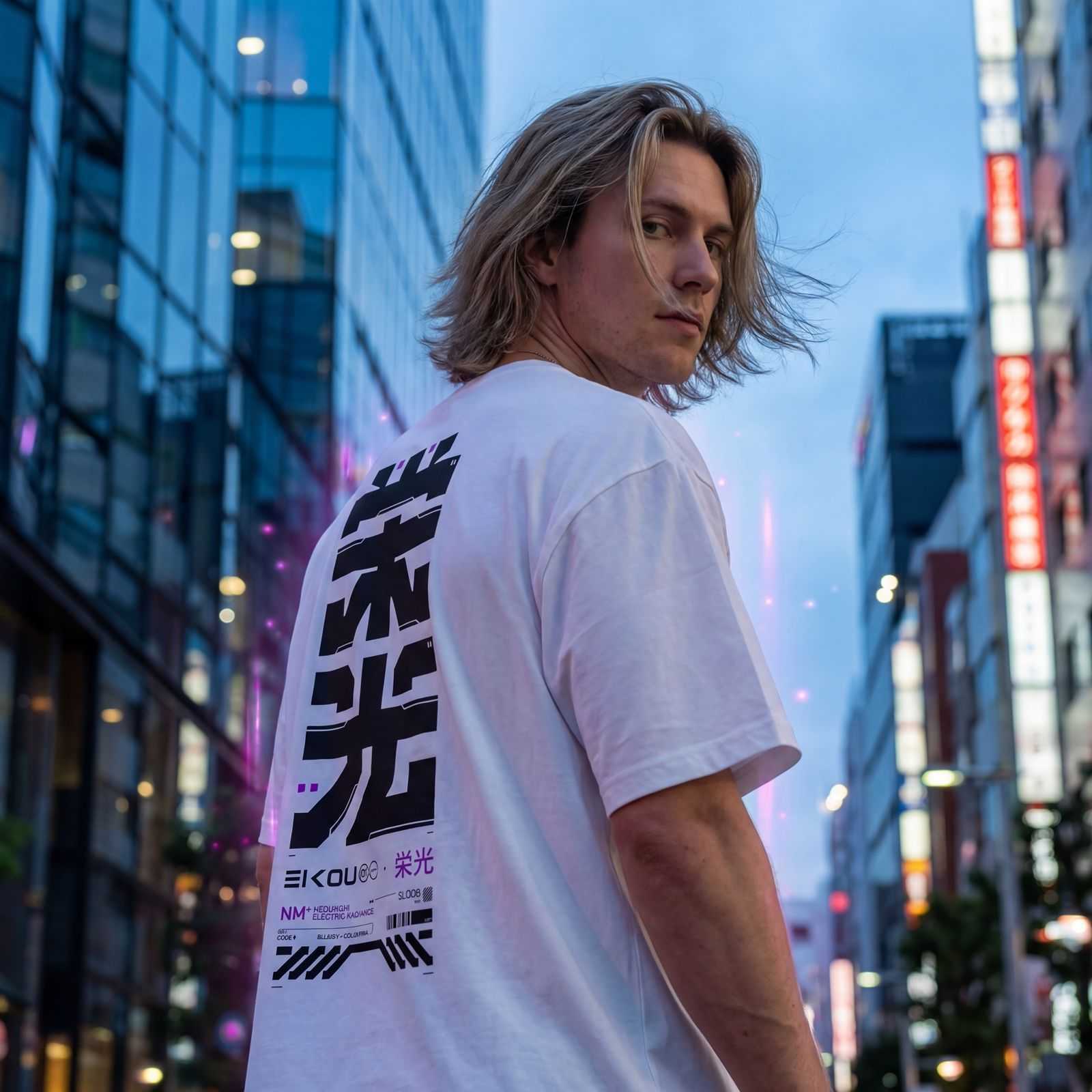 EIKOU: T - SHIRT - NEOMACHI - Cyberpunk - Techwear - Gaming