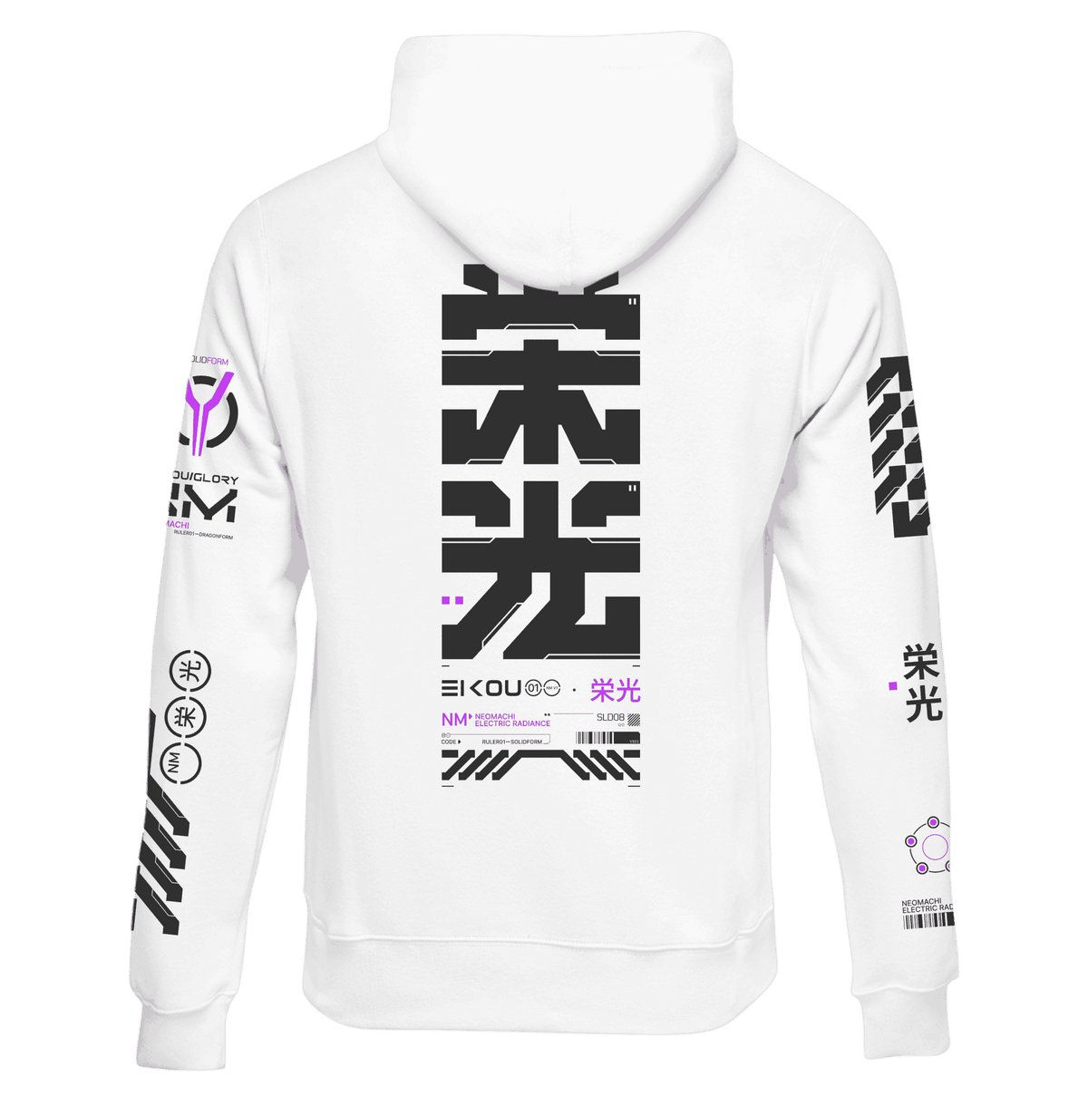 EIKOU: ZIP HOODIE - NEOMACHI - Cyberpunk - Techwear - Gaming