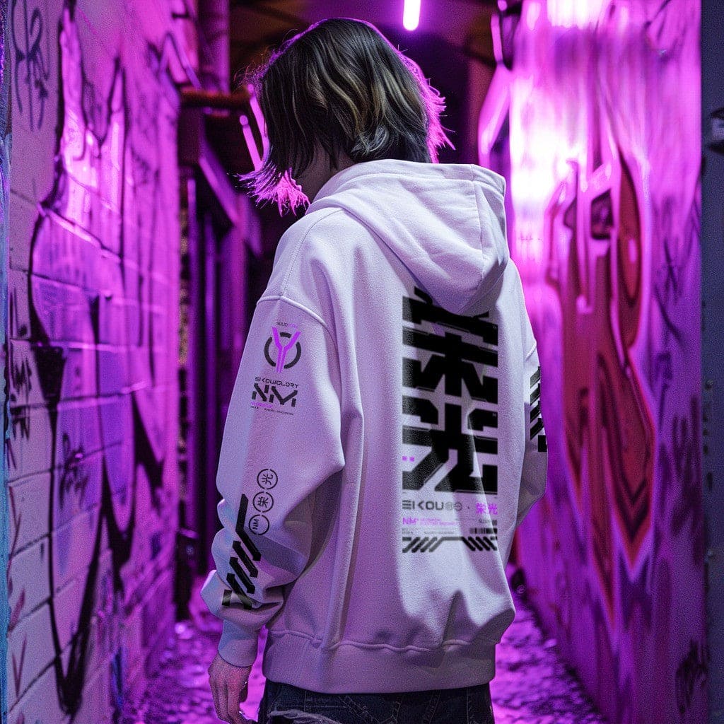 EIKOU: ZIP HOODIE - NEOMACHI - Cyberpunk - Techwear - Gaming