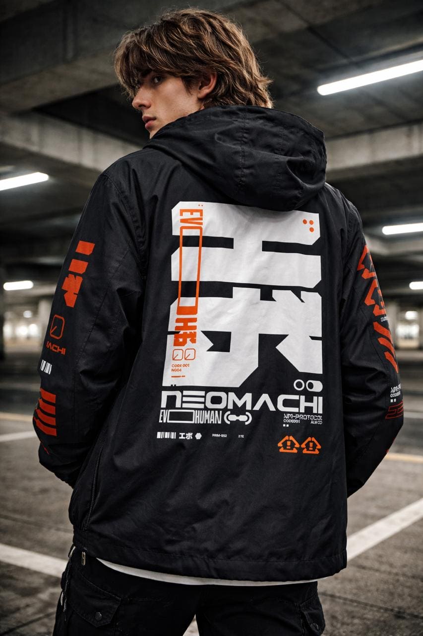 EVO: WINDBREAKER - NEOMACHI - Cyberpunk - Techwear - Gaming