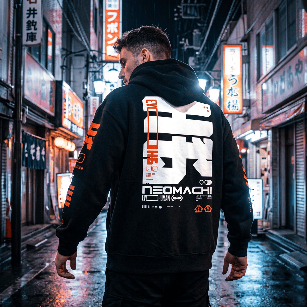 EVO: ZIP HOODIE - NEOMACHI - Cyberpunk - Techwear - Gaming