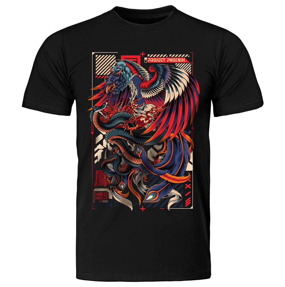 FUSHICHO: T - SHIRT - NEOMACHI - Cyberpunk - Techwear - Gaming