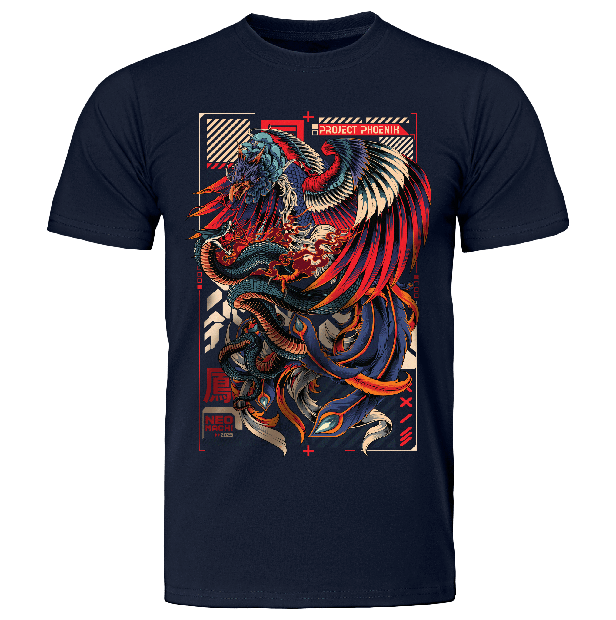 FUSHICHO: T - SHIRT - NEOMACHI - Cyberpunk - Techwear - Gaming