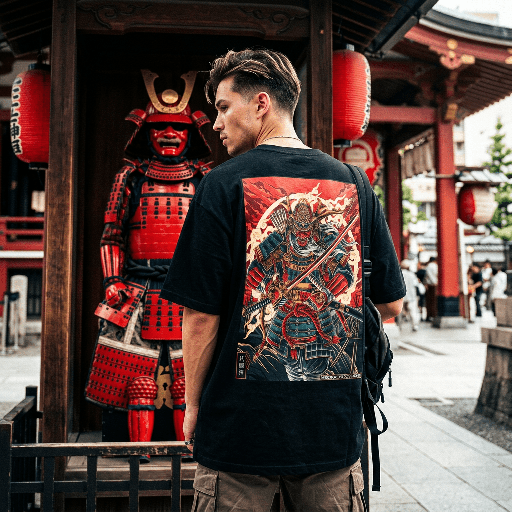 HACHIMAN 2.0: T - SHIRT - NEOMACHI - Cyberpunk - Techwear - Gaming