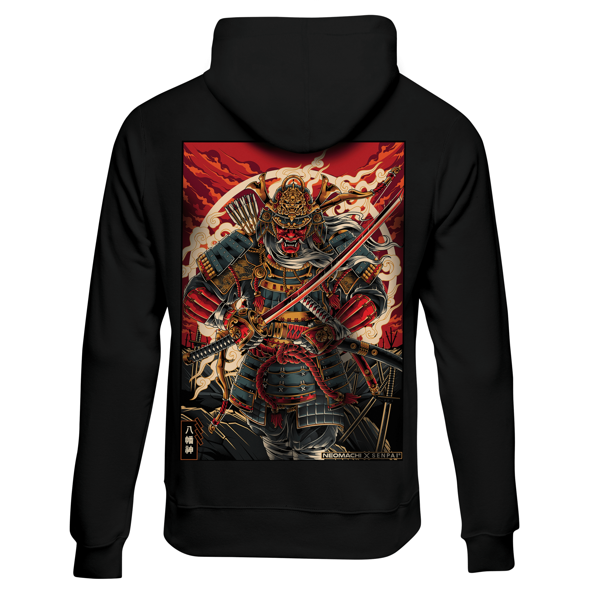 HACHIMAN: HOODIE - NEOMACHI - Cyberpunk - Techwear - Gaming
