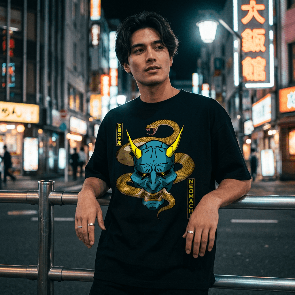 HEBI: T - SHIRT - NEOMACHI - Cyberpunk - Techwear - Gaming