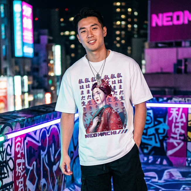 ISHIKI: T - SHIRT - NEOMACHI - Cyberpunk - Techwear - Gaming