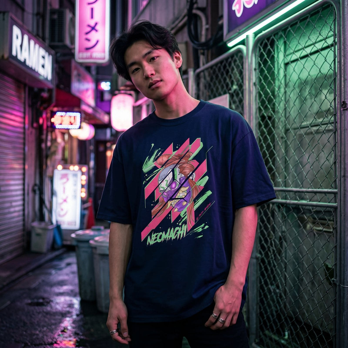 KABUKI: T - SHIRT - NEOMACHI - Cyberpunk - Techwear - Gaming