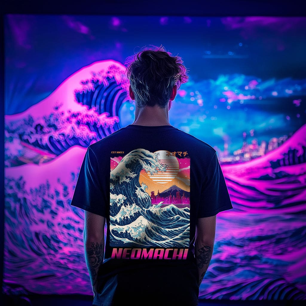 KANAGAWA 2.0: T - SHIRT - NEOMACHI - Cyberpunk - Techwear - Gaming