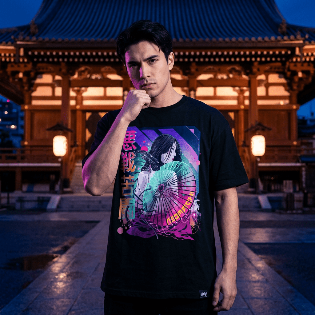KASA: T - SHIRT - NEOMACHI - Cyberpunk - Techwear - Gaming