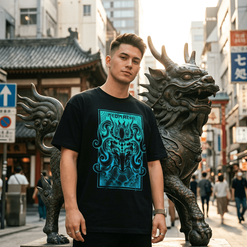 KIRIN: T - SHIRT - NEOMACHI - Cyberpunk - Techwear - Gaming