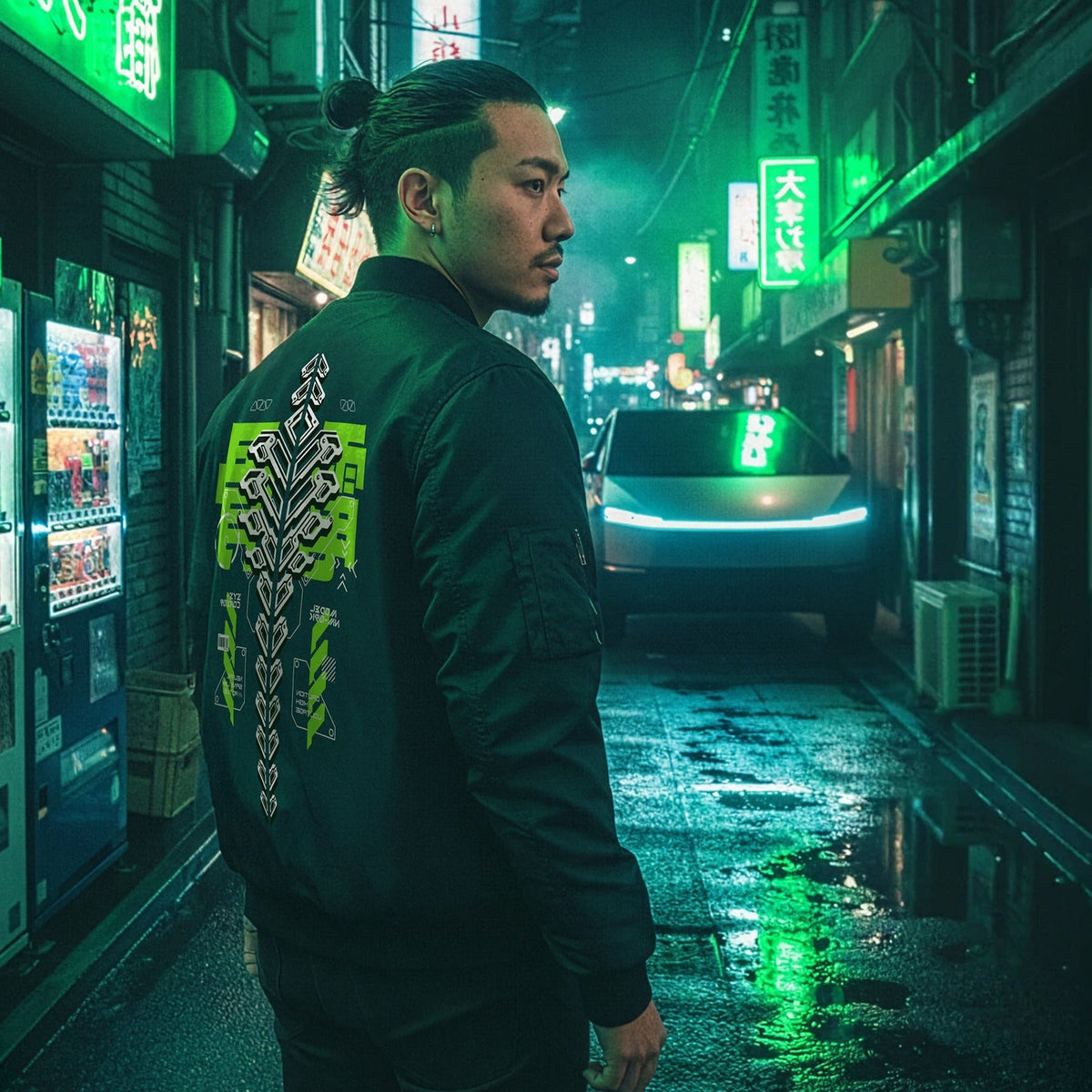 KISEKI: PREMIUM BOMBER - NEOMACHI - Cyberpunk - Techwear - Gaming