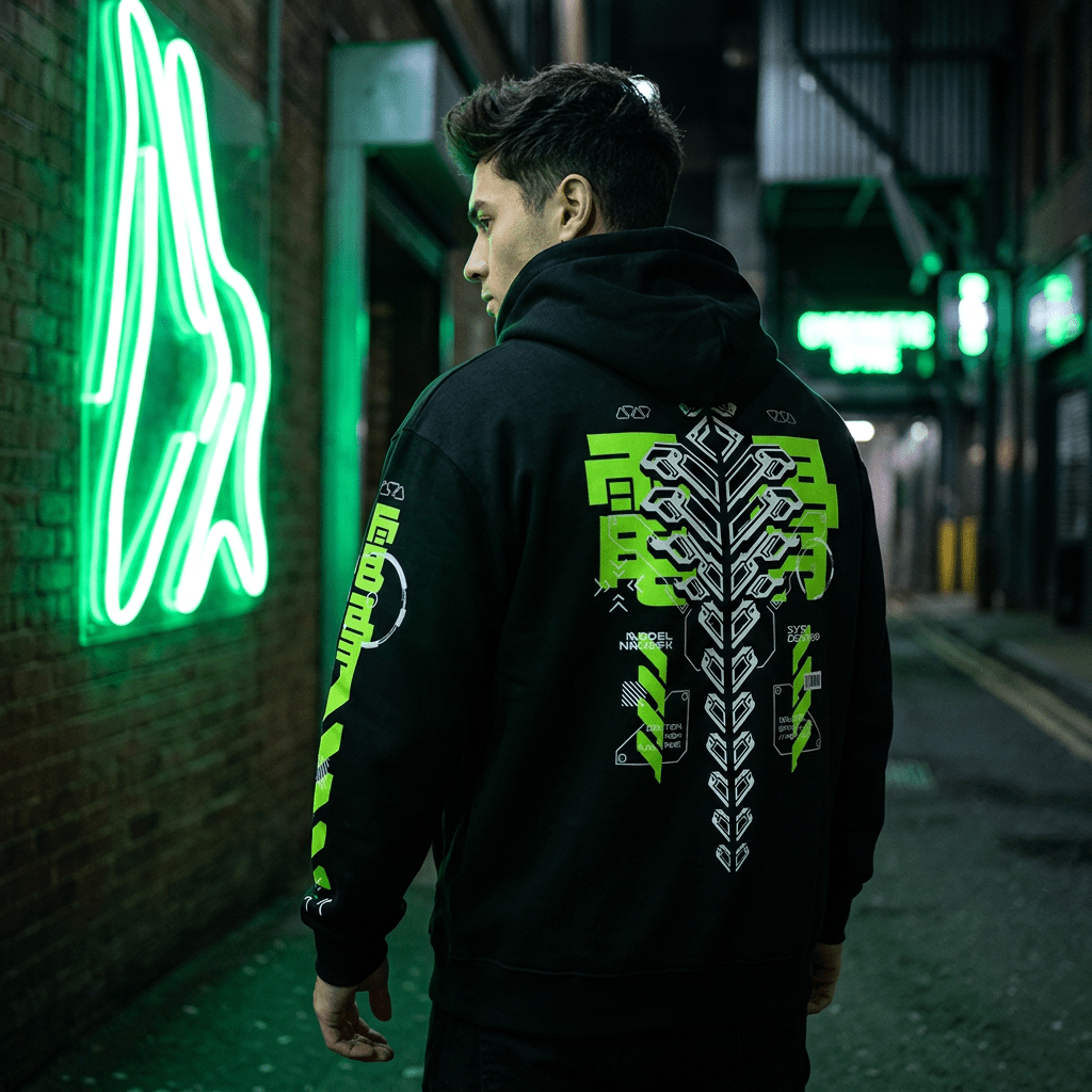 KISEKI: ZIP HOODIE - NEOMACHI - Cyberpunk - Techwear - Gaming