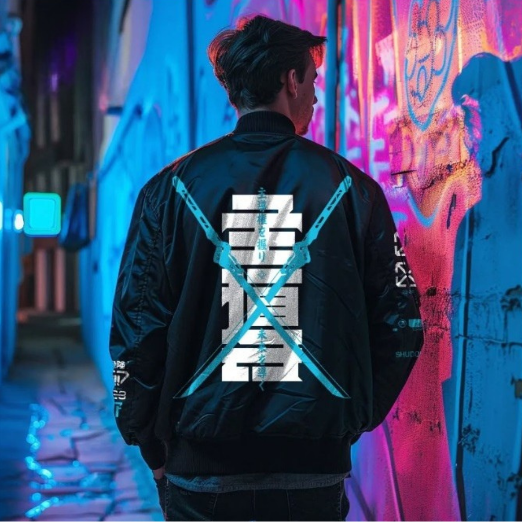 LEAD: PREMIUM BOMBER - NEOMACHI - Cyberpunk - Techwear - Gaming