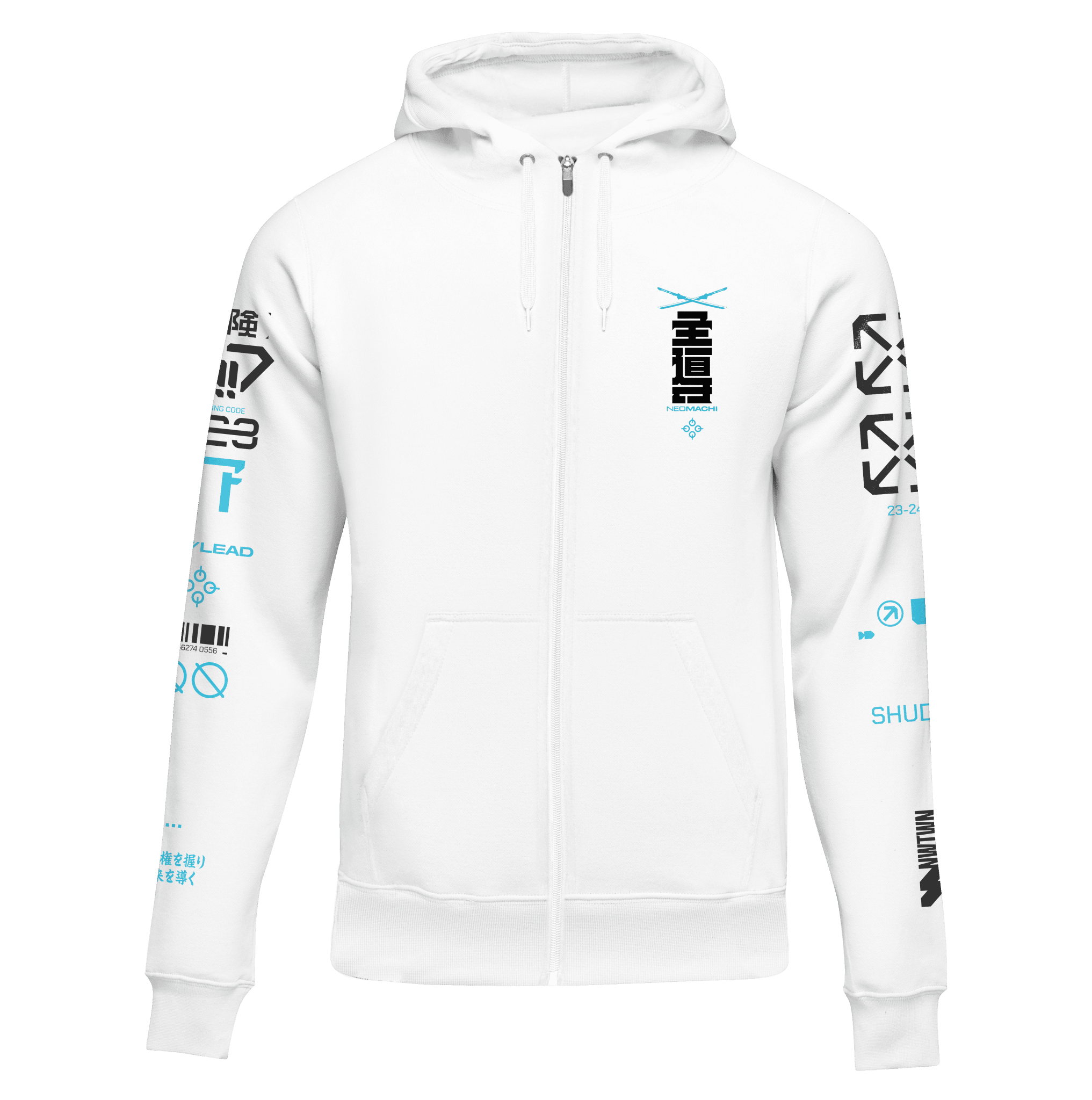 LEAD: ZIP HOODIE - NEOMACHI - Cyberpunk - Techwear - Gaming