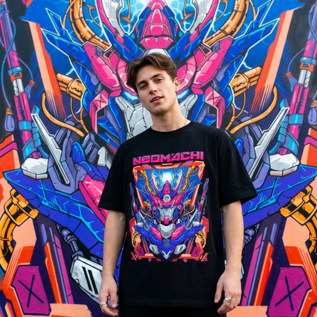 MECHA: T - SHIRT - NEOMACHI - Cyberpunk - Techwear - Gaming