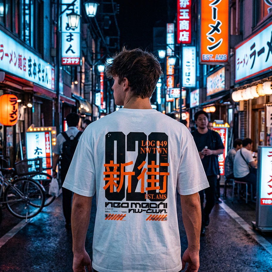 NEOAMSTERDAM - 3: T - SHIRT - NEOMACHI - Cyberpunk - Techwear - Gaming