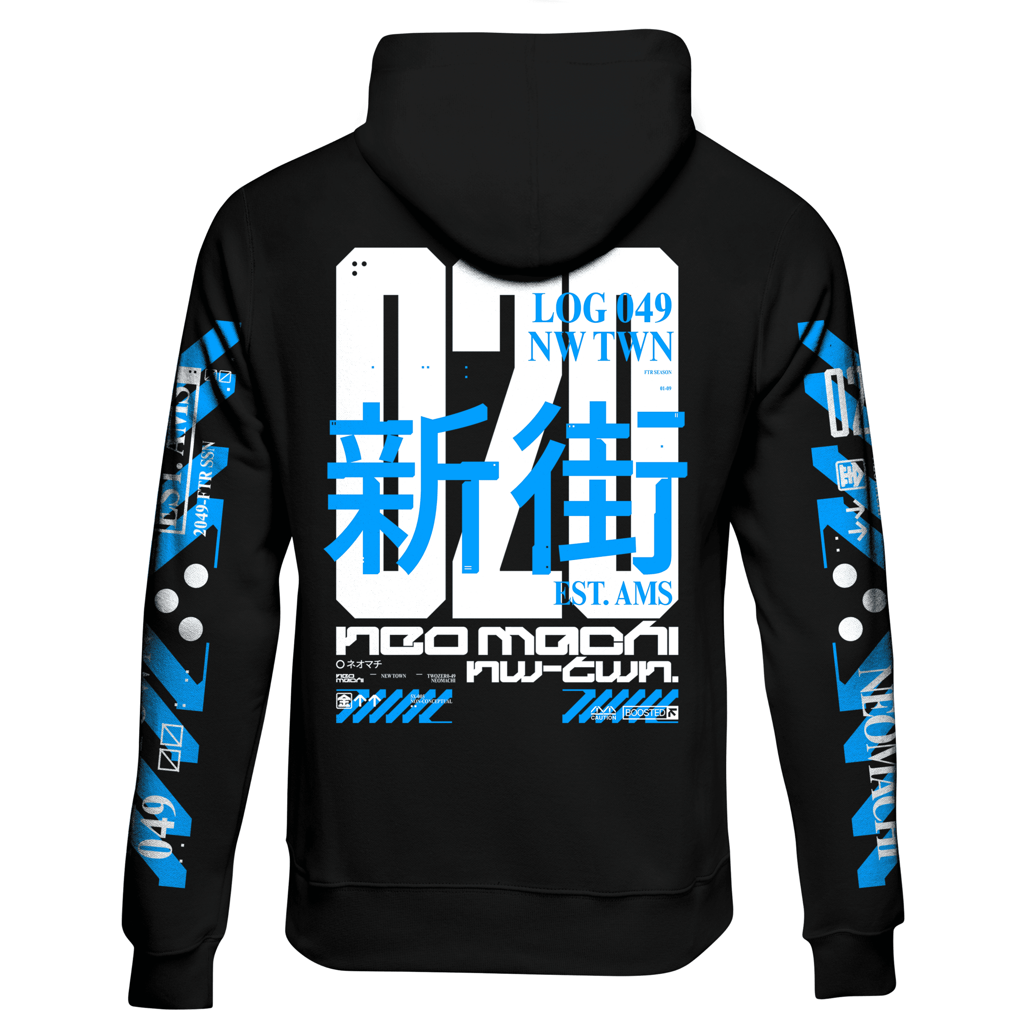 NEOAMSTERDAM - 3: ZIP HOODIE - NEOMACHI - Cyberpunk - Techwear - Gaming