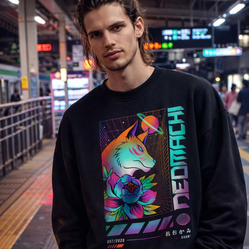 ŌKAMI: SWEATER - NEOMACHI - Cyberpunk - Techwear - Gaming