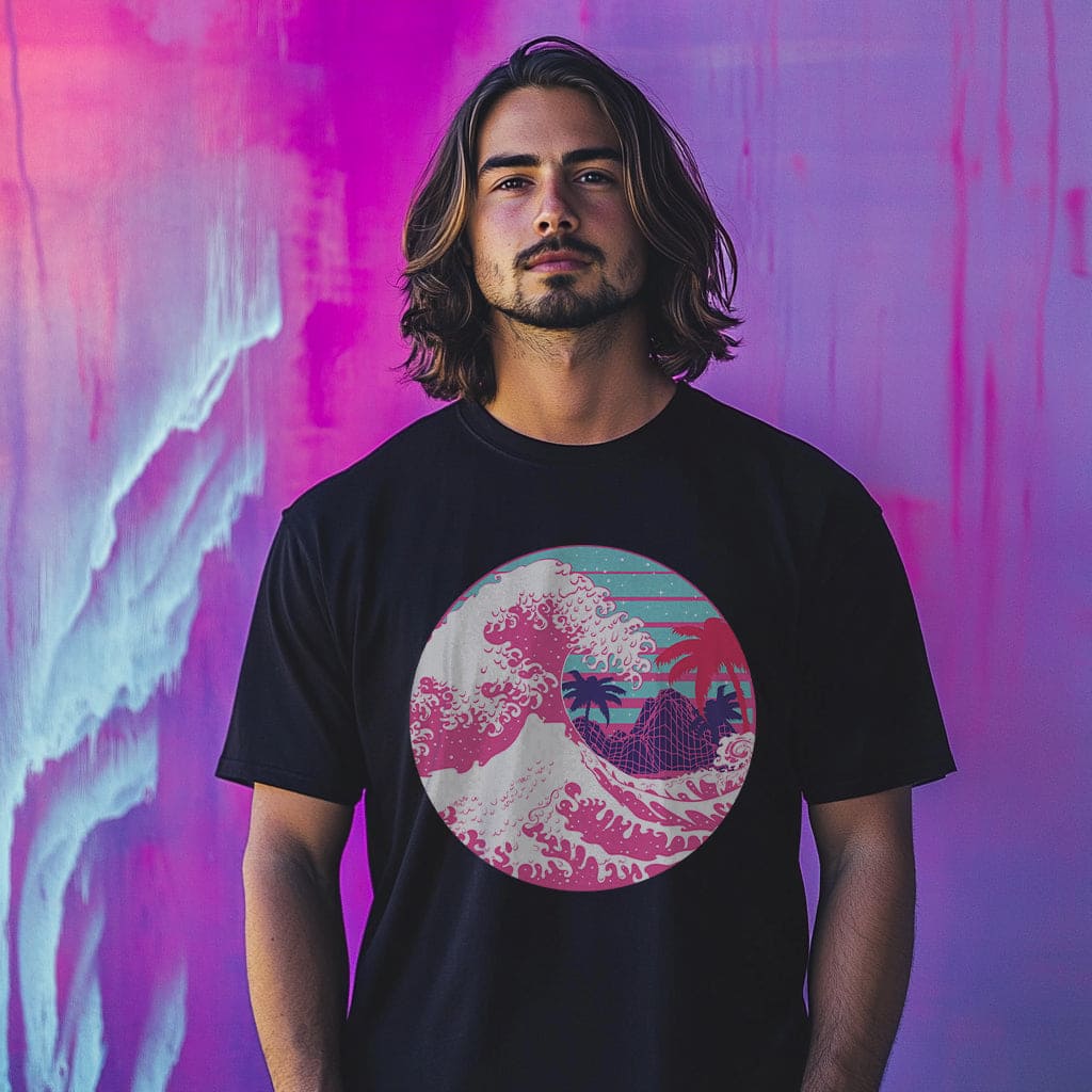 ŌNAMI: T - SHIRT - NEOMACHI - Cyberpunk - Techwear - Gaming