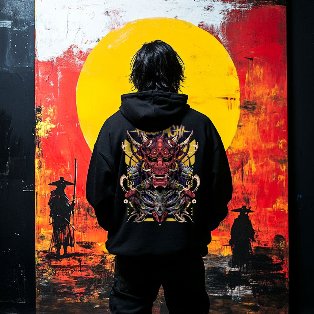 ONI: HOODIE - NEOMACHI - Cyberpunk - Techwear - Gaming