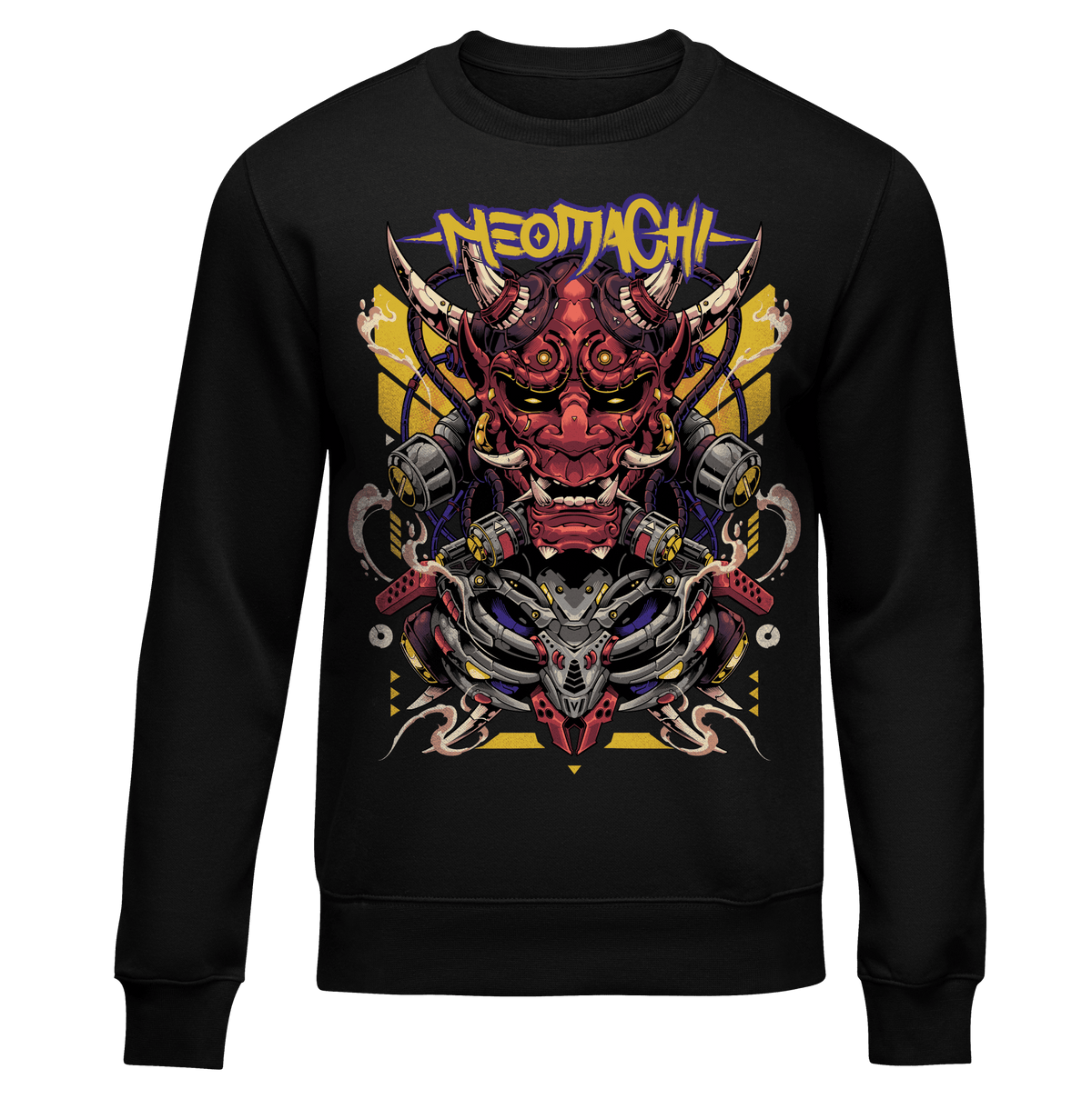ONI Japanese demon cyberpunk sweater by NEOMACHI