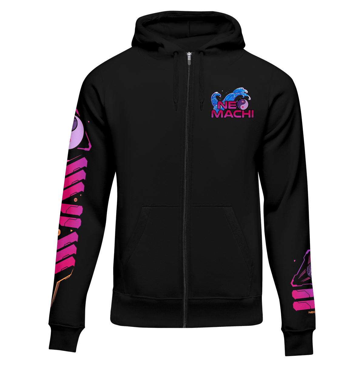 ONMYO: ZIP HOODIE - NEOMACHI - Cyberpunk - Techwear - Gaming