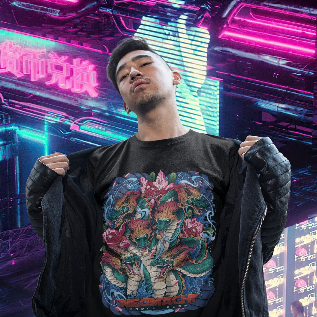 OROCHI: T - SHIRT - NEOMACHI - Cyberpunk - Techwear - Gaming