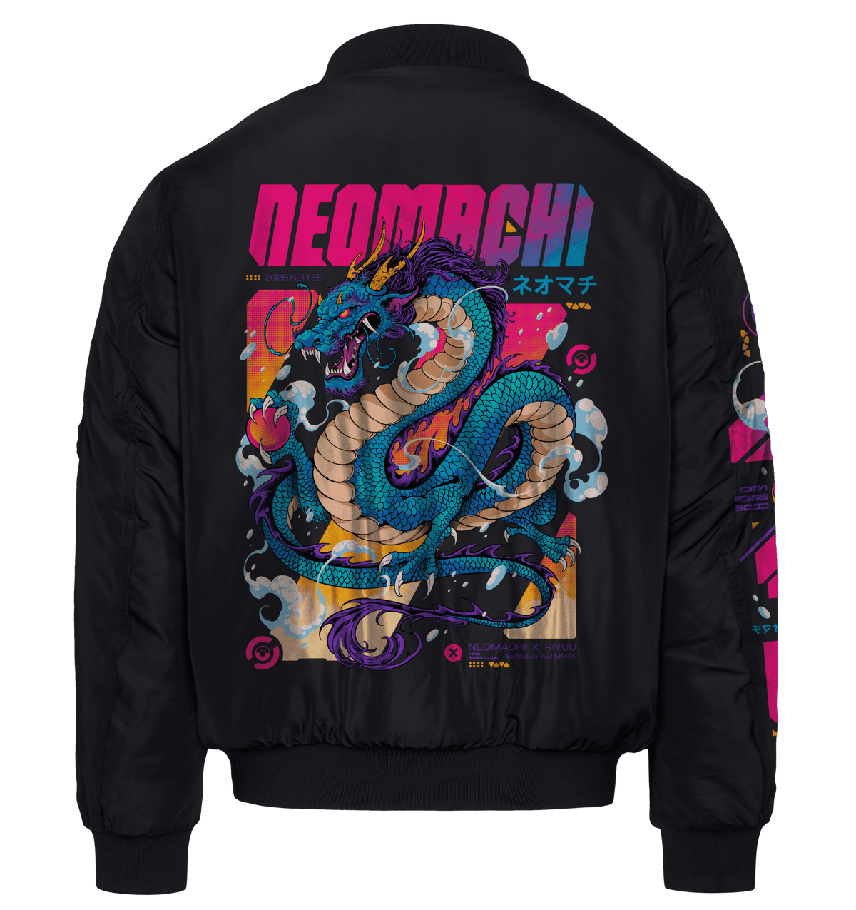 RYUU: PREMIUM BOMBER - NEOMACHI - Cyberpunk - Techwear - Gaming