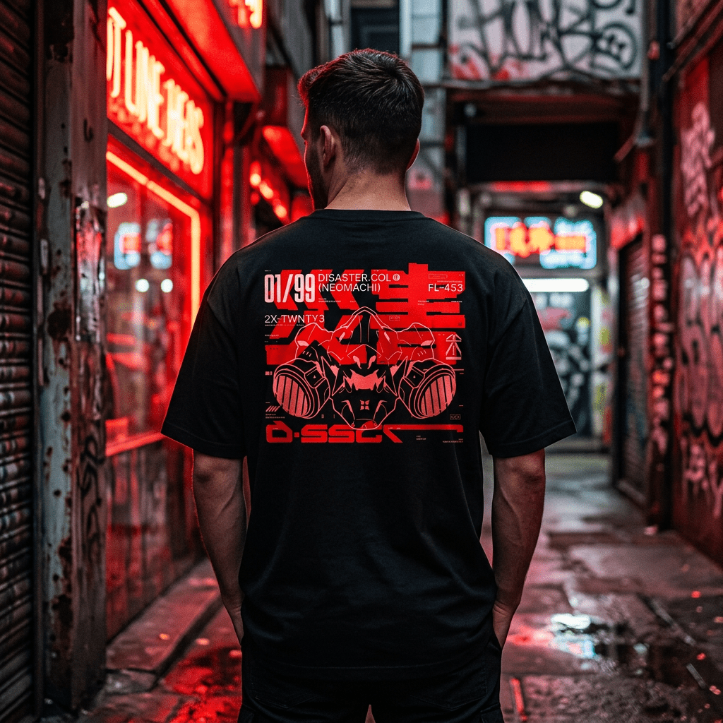 SAIGAI: T - SHIRT - NEOMACHI - Cyberpunk - Techwear - Gaming