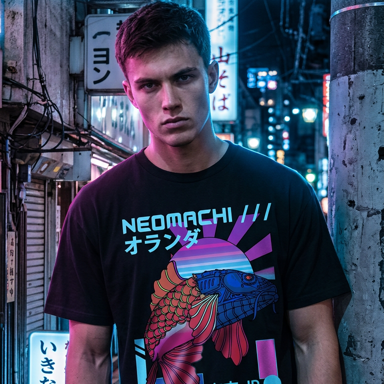 SEIJI: T - SHIRT - NEOMACHI - Cyberpunk - Techwear - Gaming