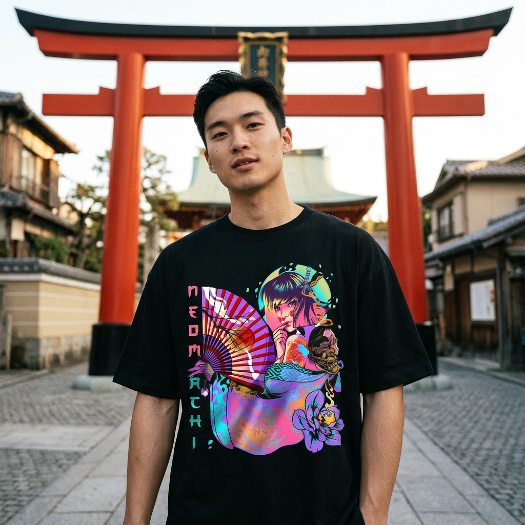 SENSU: T - SHIRT - NEOMACHI - Cyberpunk - Techwear - Gaming