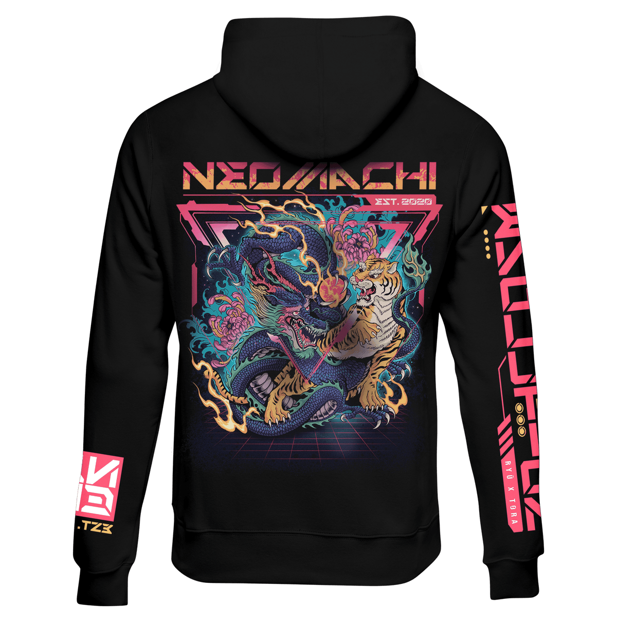 SENTÕ: ZIP HOODIE - NEOMACHI - Cyberpunk - Techwear - Gaming