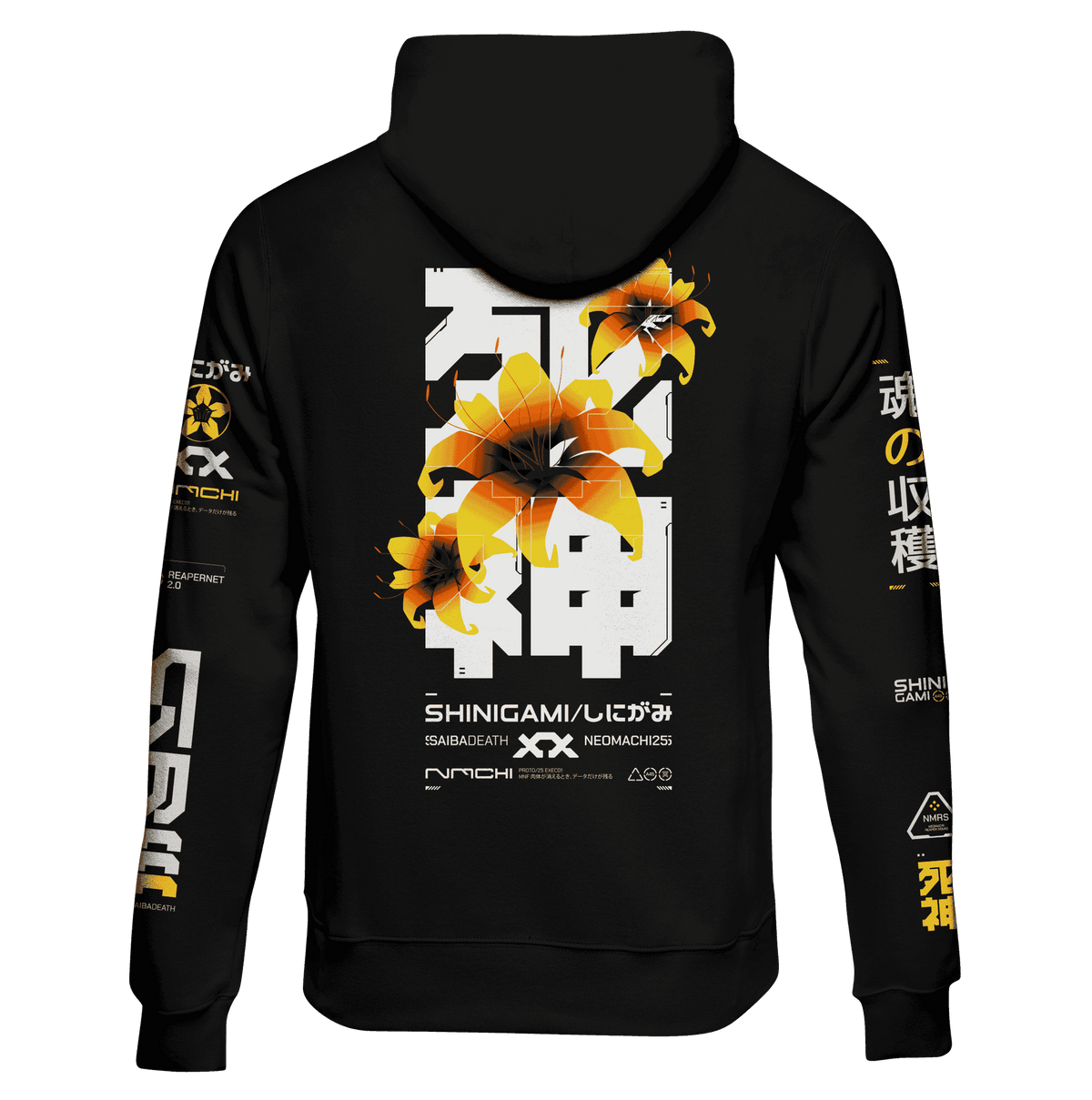 SHINIGAMI: HOODIE - NEOMACHI - Cyberpunk - Techwear - Gaming