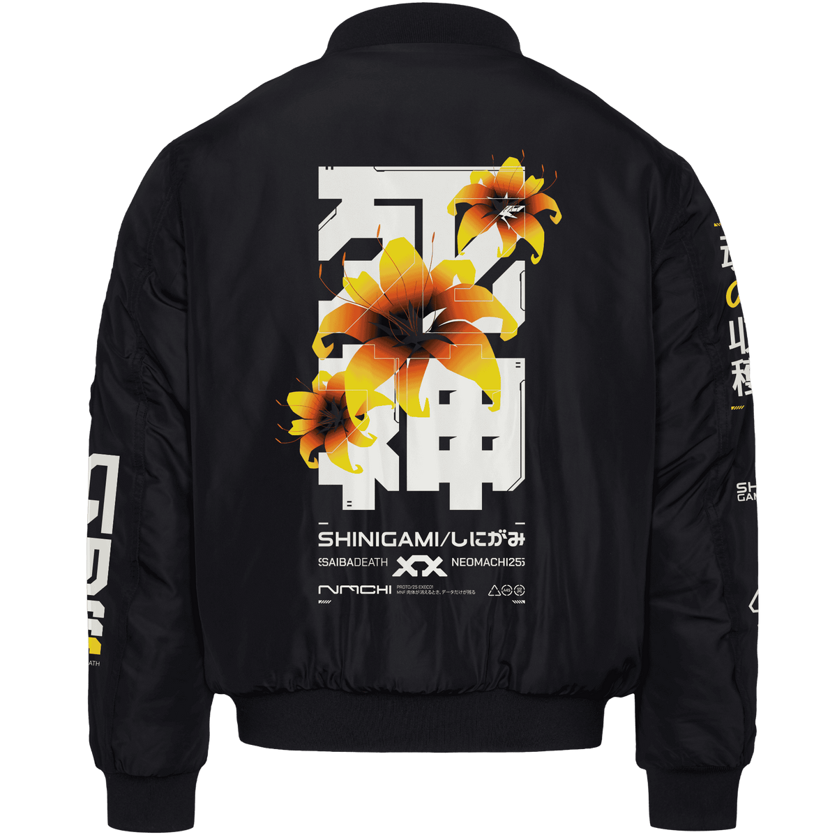 SHINIGAMI: PREMIUM BOMBER - NEOMACHI - Cyberpunk - Techwear - Gaming