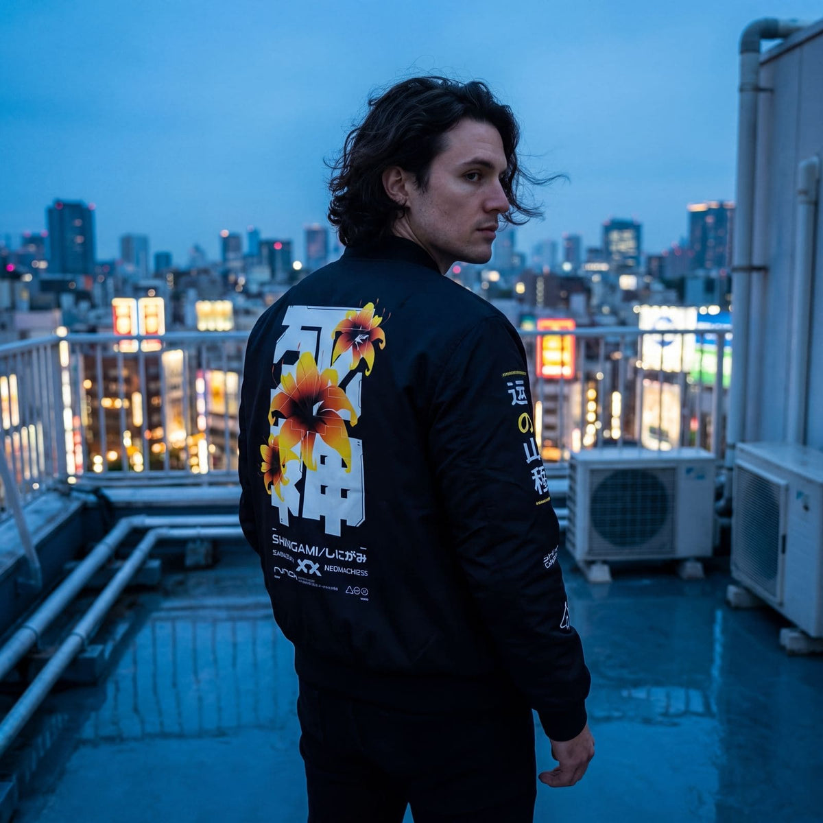SHINIGAMI: PREMIUM BOMBER - NEOMACHI - Cyberpunk - Techwear - Gaming