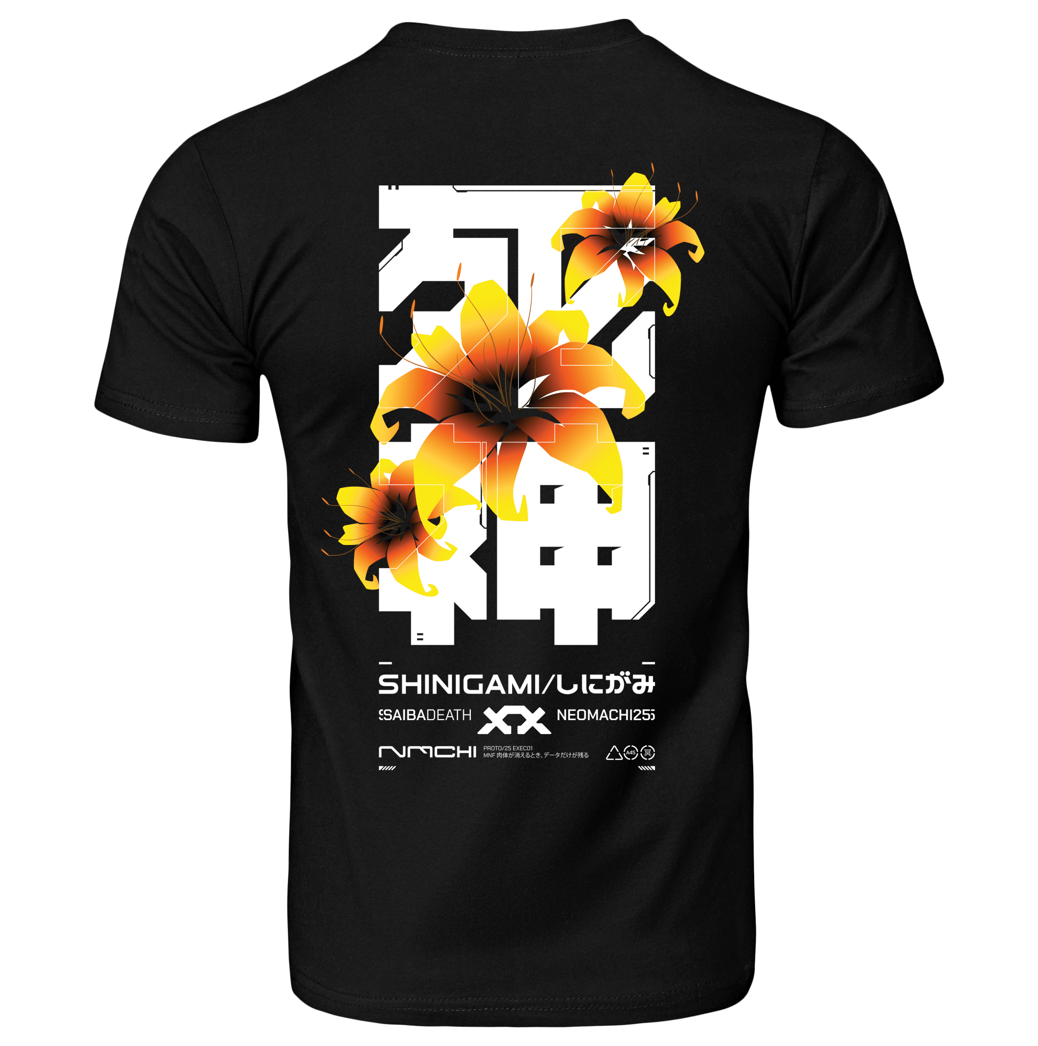 SHINIGAMI: T - SHIRT - NEOMACHI - Cyberpunk - Techwear - Gaming