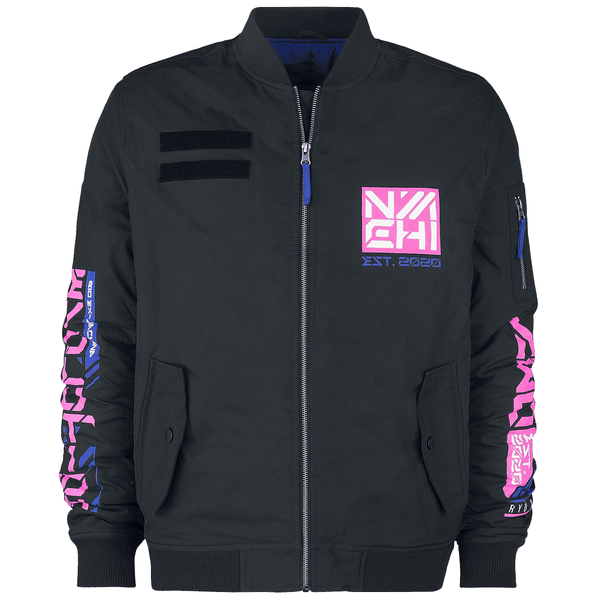 Battoru Jacket - Black - front - cyberpunk sweaters - Neomachi