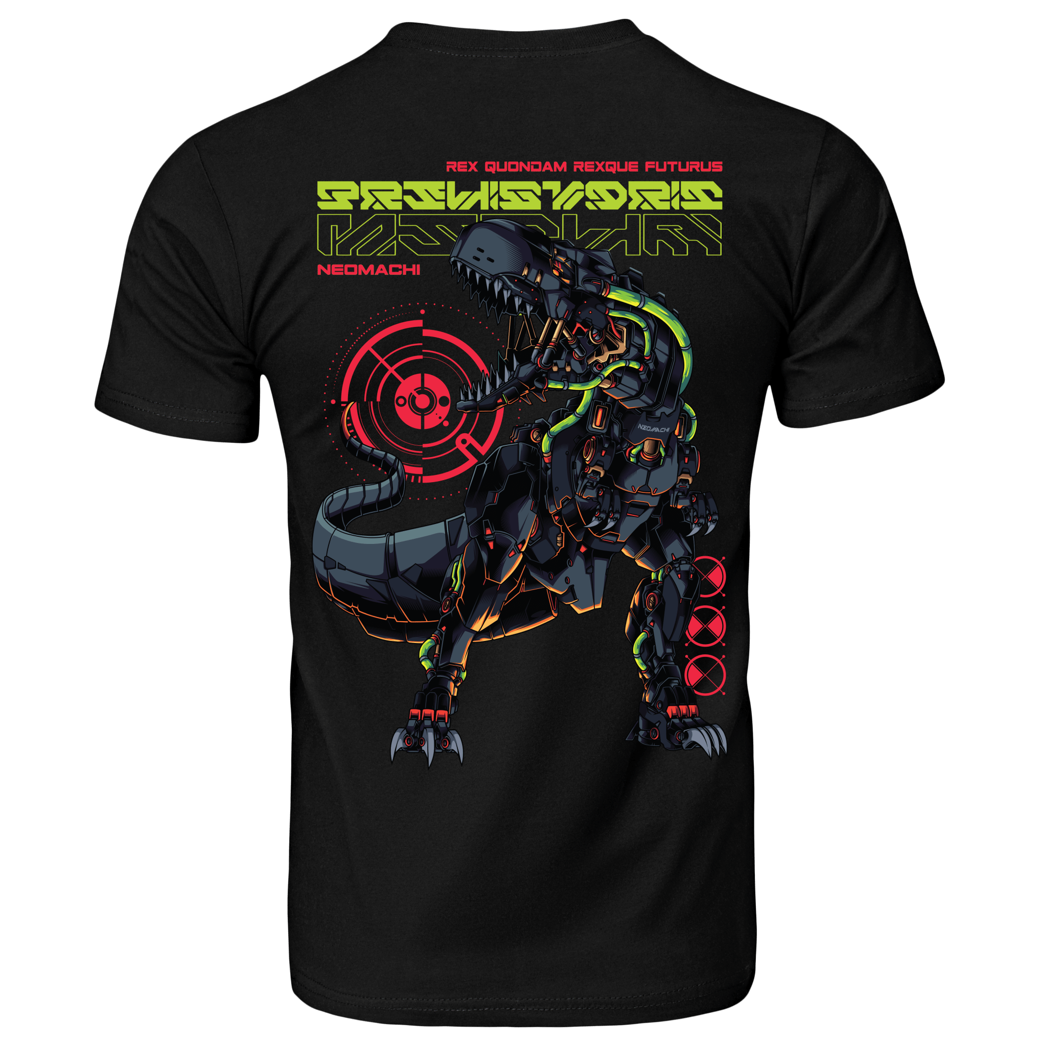 T - REX: T - SHIRT - NEOMACHI - Cyberpunk - Techwear - Gaming