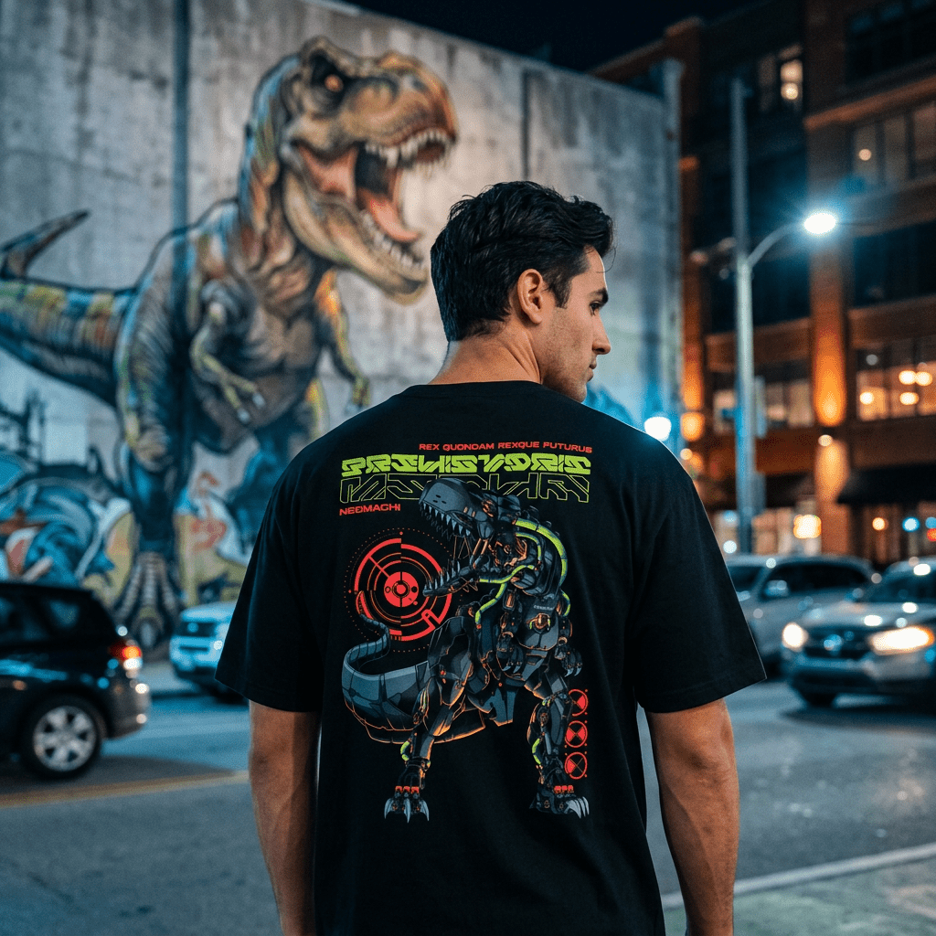 T - REX: T - SHIRT - NEOMACHI - Cyberpunk - Techwear - Gaming