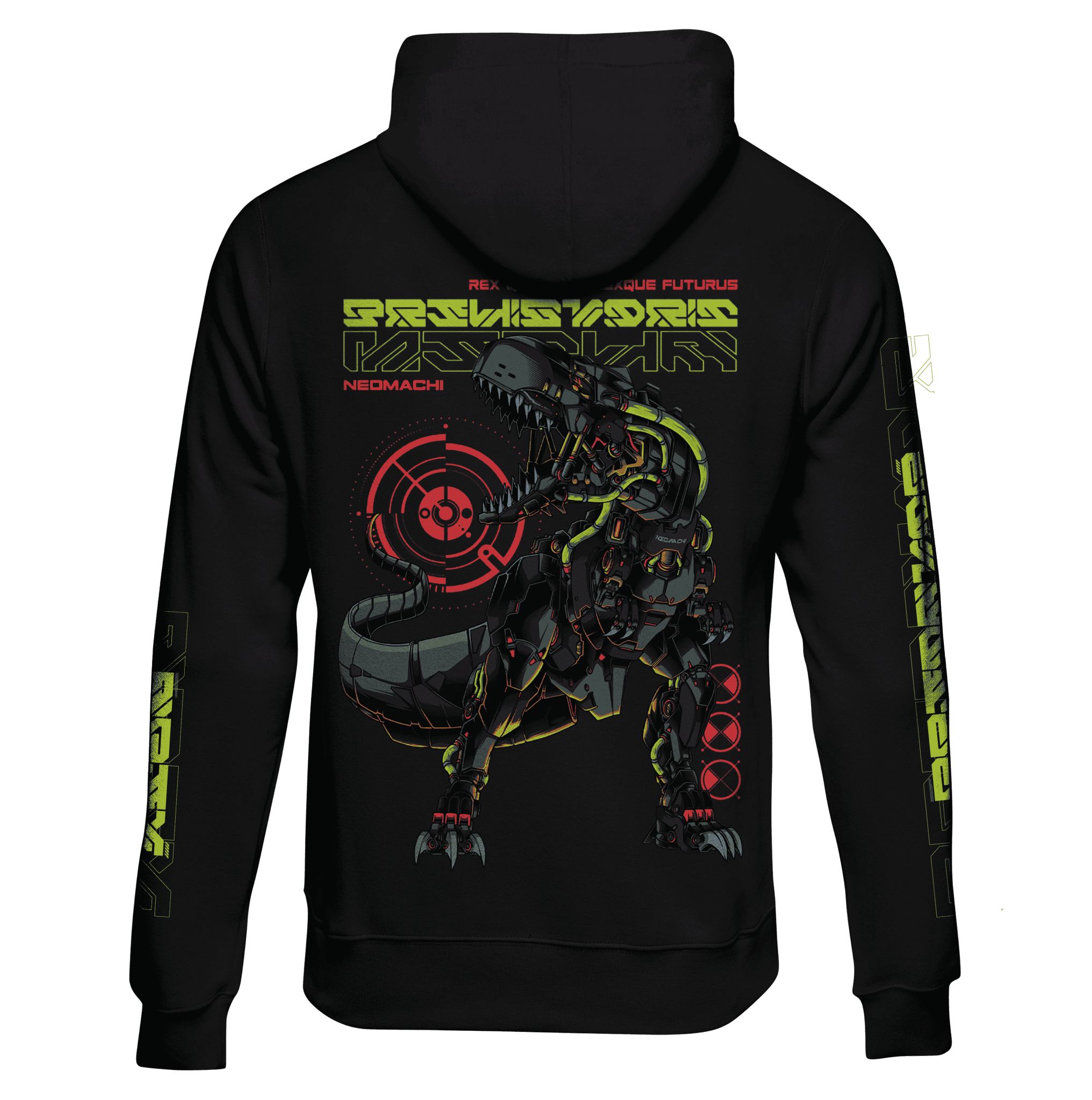 T - REX: ZIP HOODIE - NEOMACHI - Cyberpunk - Techwear - Gaming