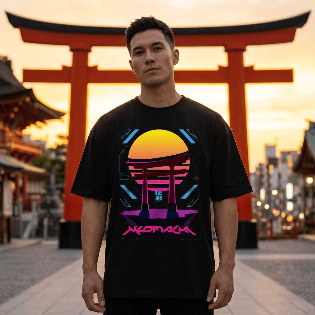 TORII: T - SHIRT - NEOMACHI - Cyberpunk - Techwear - Gaming