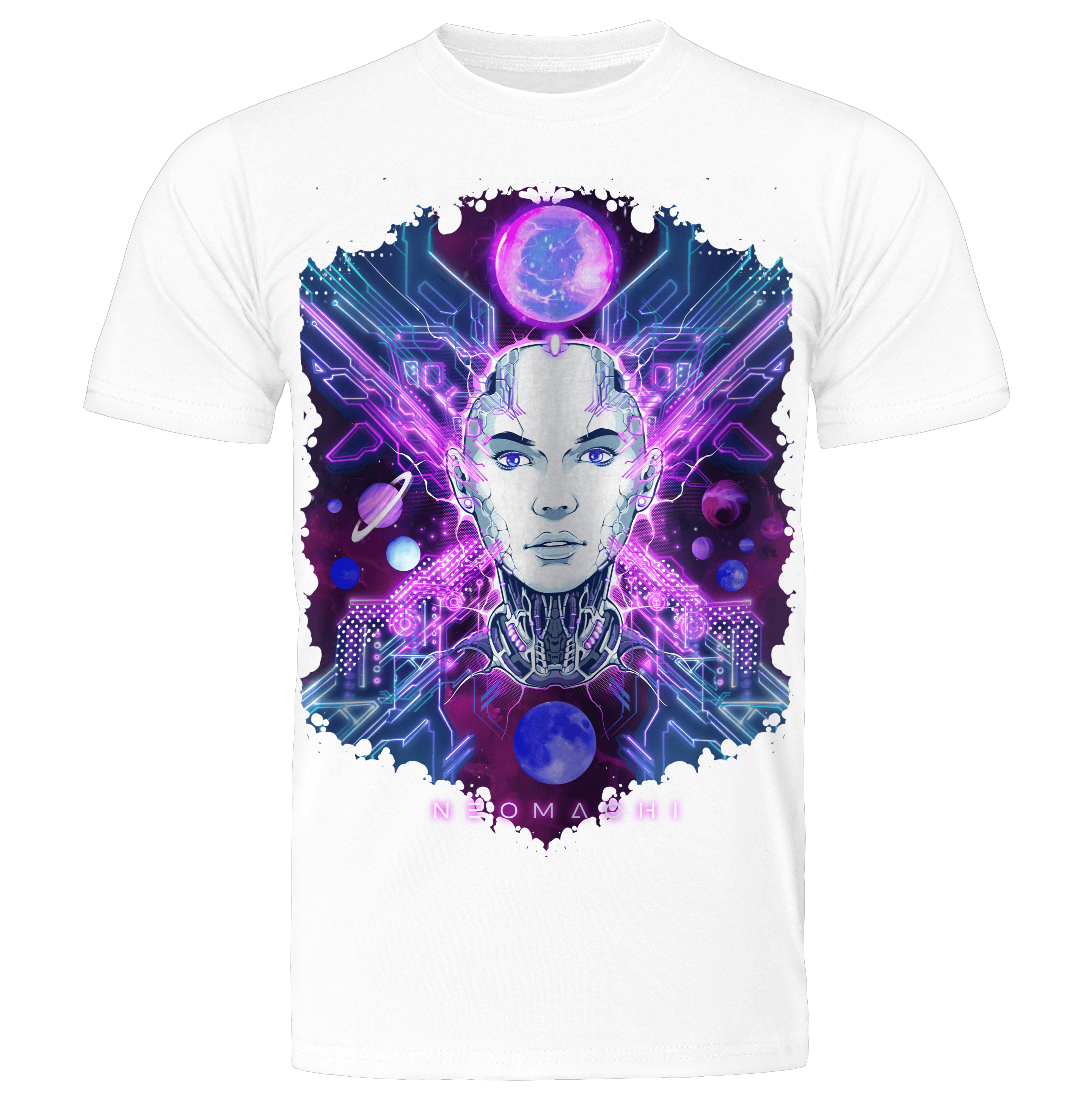 DARKNETRA - Cyberpunk | vaporware | Japanese T-shirt | White
