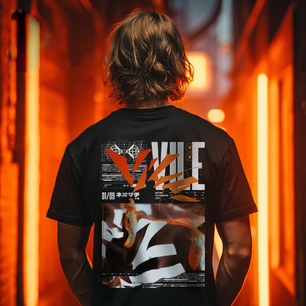 VILE: T - SHIRT - NEOMACHI - Cyberpunk - Techwear - Gaming