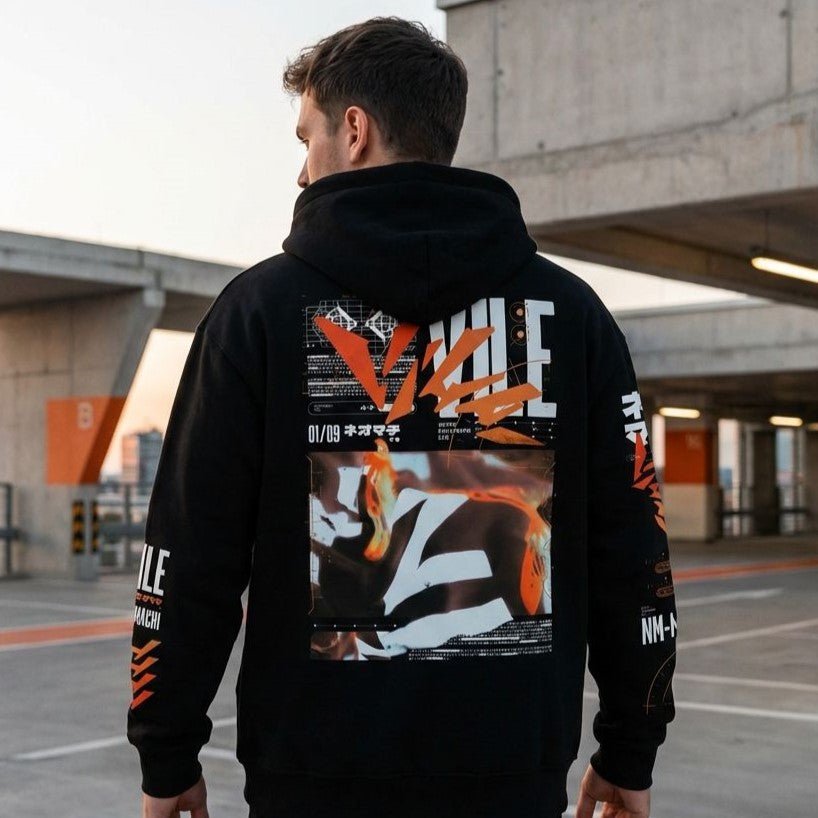 VILE: ZIP HOODIE - NEOMACHI - Cyberpunk - Techwear - Gaming