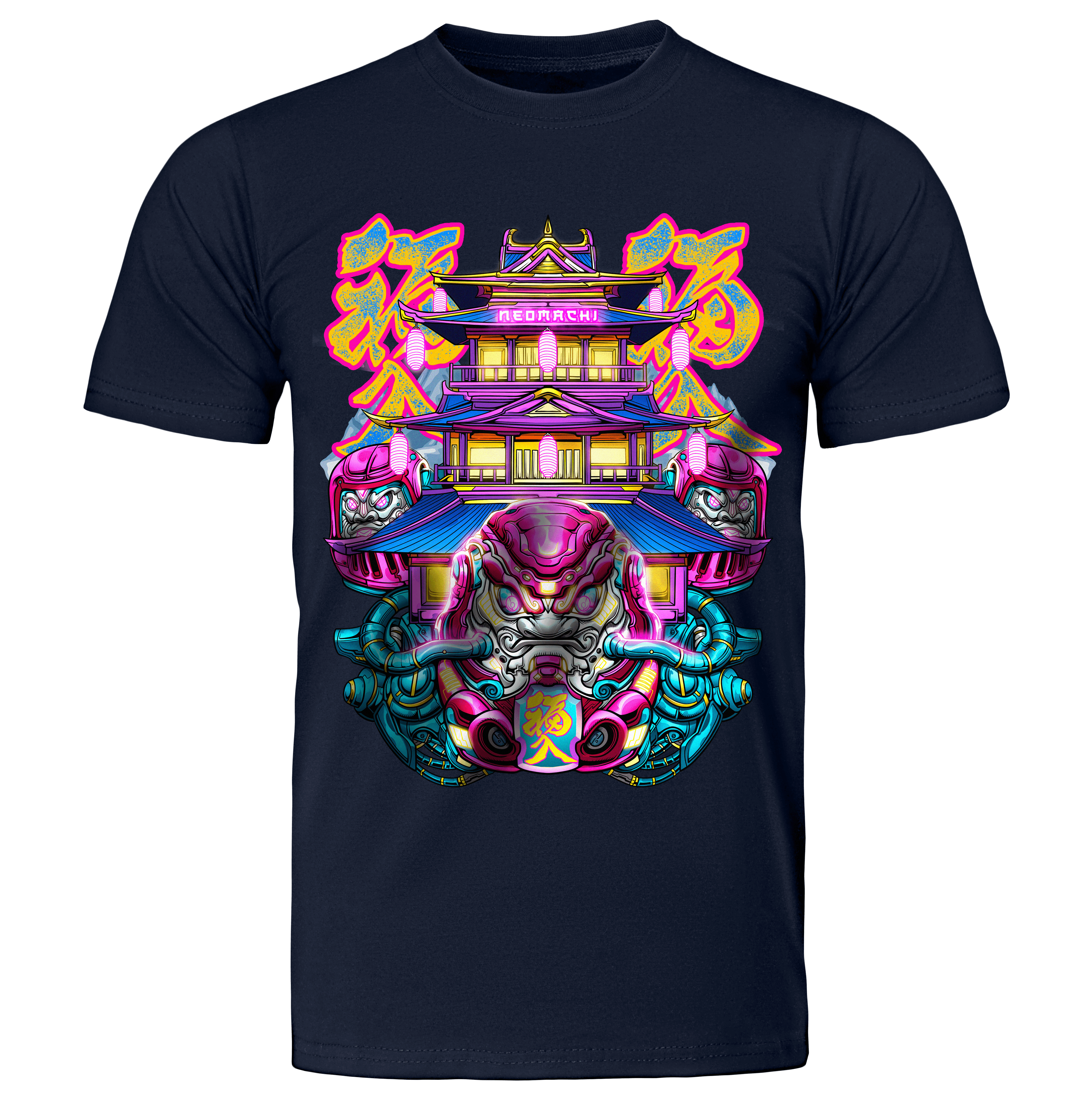 DARUMA  T-shirt Cyberpunk Navy