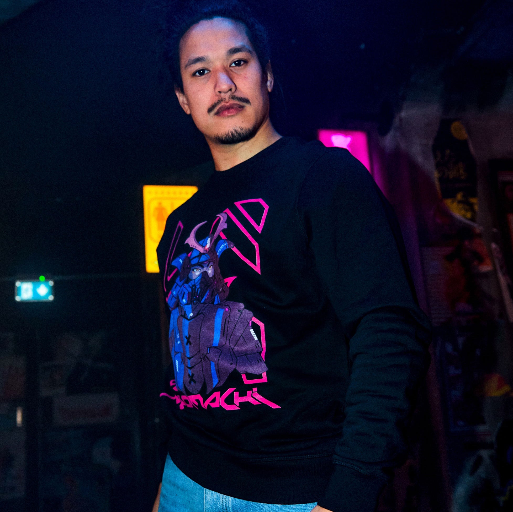 5AMUR41: SWEATER - NEOMACHI - Cyberpunk - Techwear - Gaming