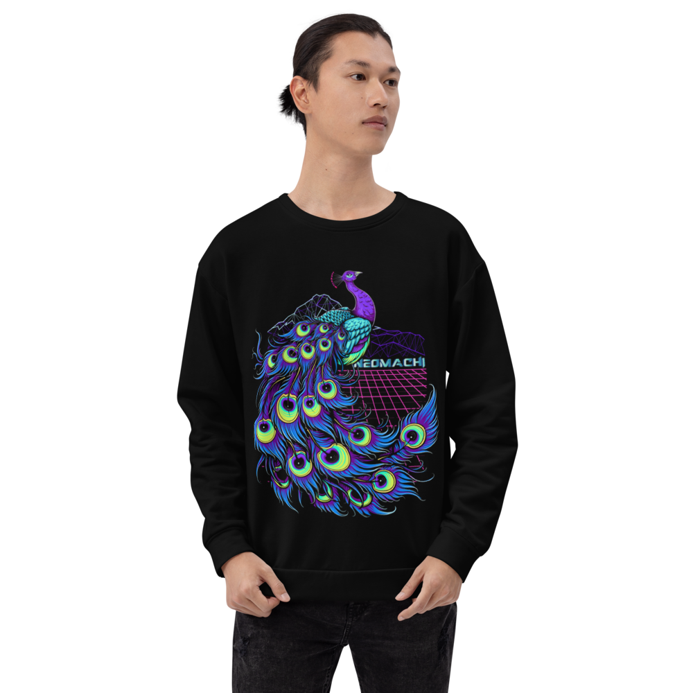 Kuzaku: Sweater - Black - Japanese Model Front - cyberpunk sweaters - Neomachi