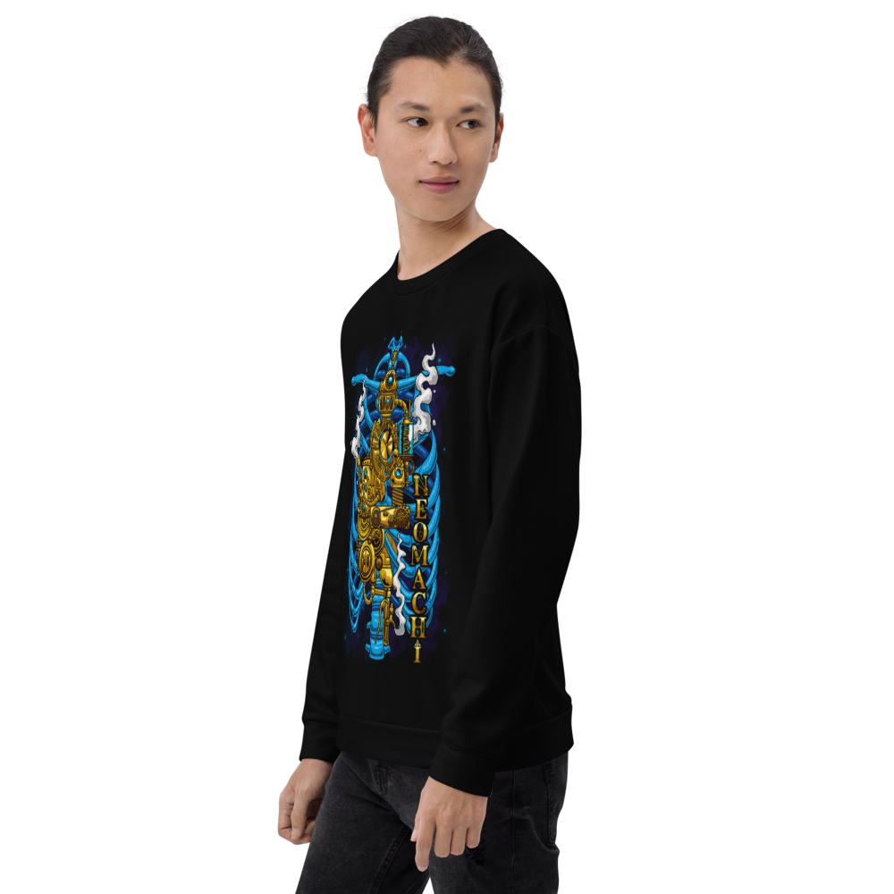 Joki Sweater  - Black -  Japanese Model Front Side 1 - cyberpunk sweaters - Neomachi