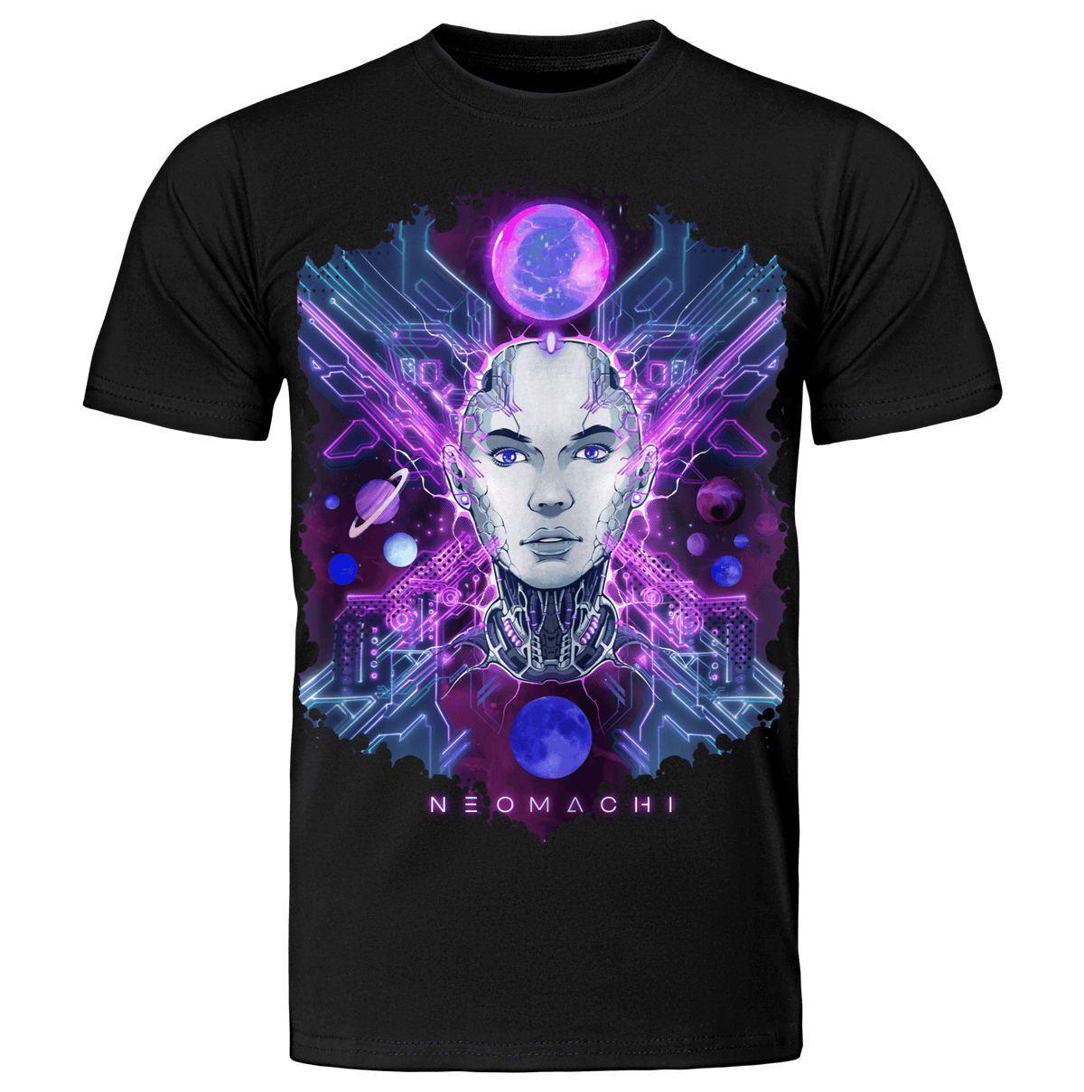 DARKNETRA: T - SHIRT - NEOMACHI - Cyberpunk - Techwear - Gaming